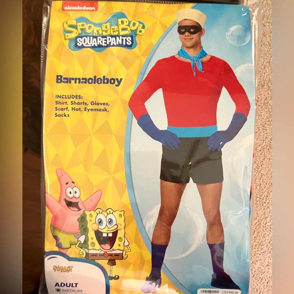 Barnacleboy Costume Adult Size Medium
